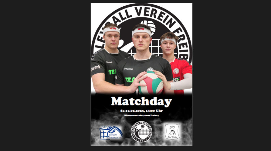 Nächstes Spiel der Herren I 15.2.25 14 Uhr Heubnerhalle